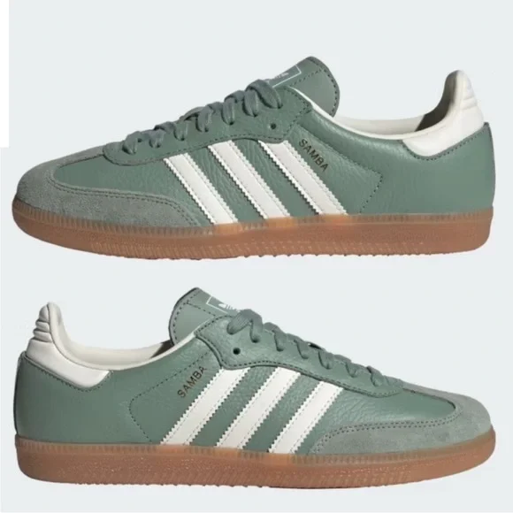 adidas Samba OG Silver Green Gum - Picture 5 of 10